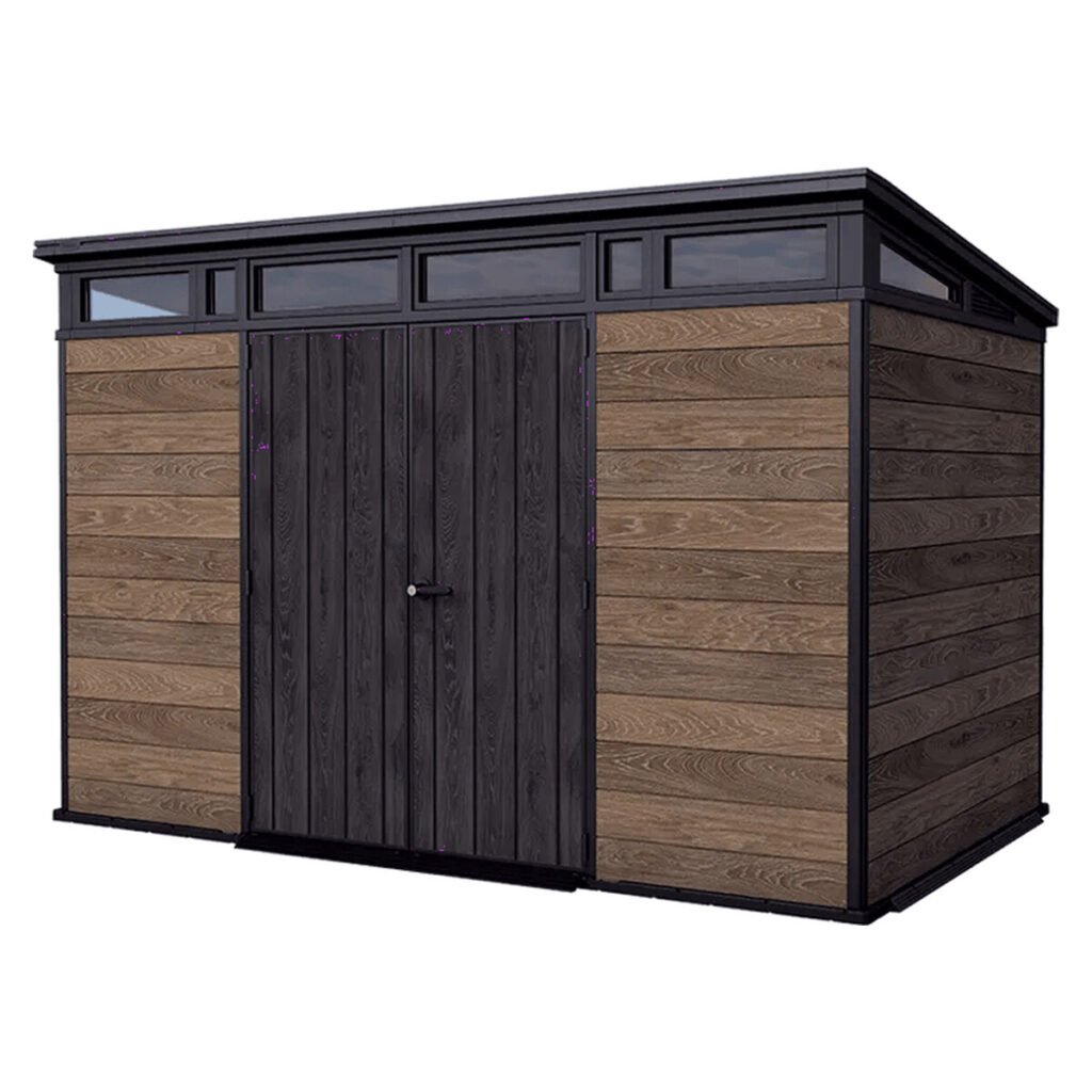 Keter Signature 11x7 Resin Storage Shed - Walnut Brown