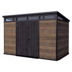 Keter Signature 11x7 Resin Storage Shed - Walnut Brown