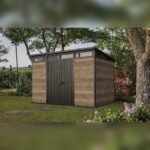 Keter Signature 11x7 Resin Storage Shed - Walnut Brown