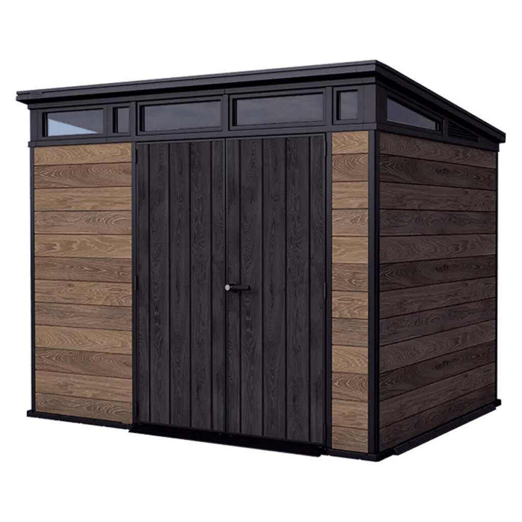 Keter Signature 9x7 Resin Storage Shed - Walnut Brown