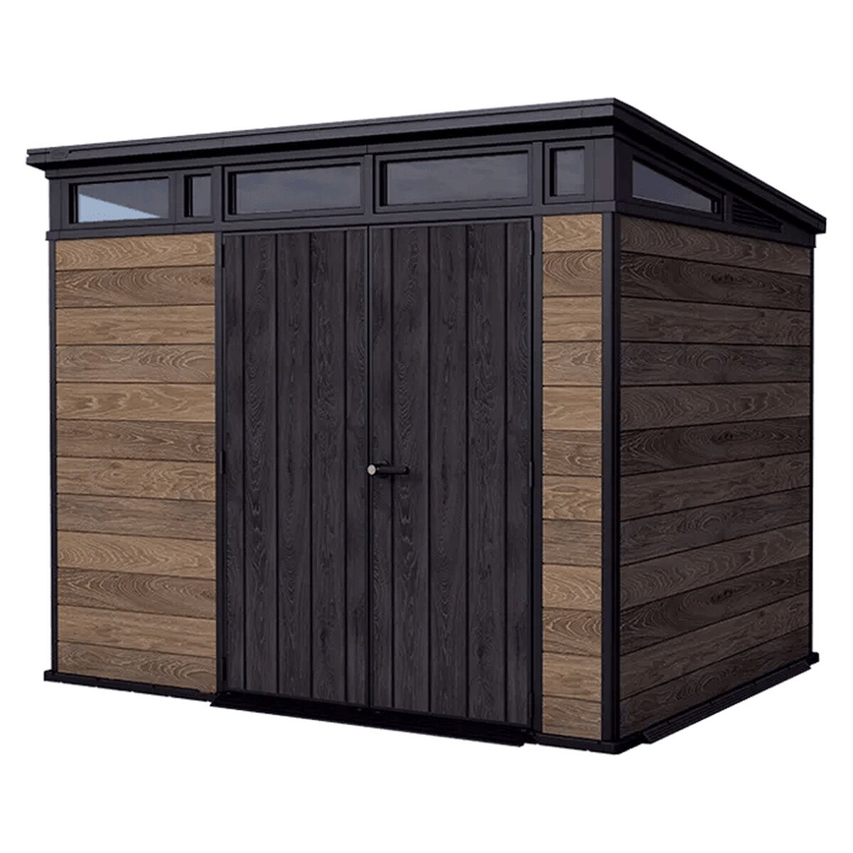 Keter Signature 9x7 Resin Storage Shed - Walnut Brown