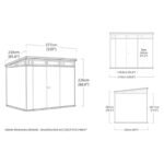 Keter Signature 9x7 Resin Storage Shed - Walnut Brown