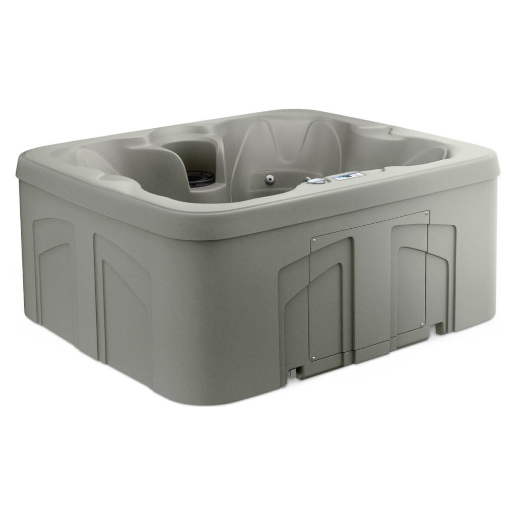 Lifesmart 4-Person 13-Jet Plug & Play Hot Tub with Thermal Cover - Taupe