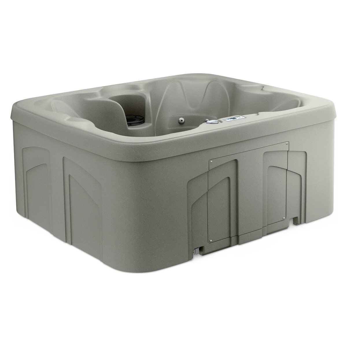 Lifesmart 4-Person 13-Jet Plug & Play Hot Tub with Thermal Cover - Taupe