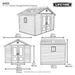 Lifetime 11x11 Plastic Storage Shed with Floor