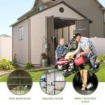 Lifetime 11x11 Plastic Storage Shed with Floor