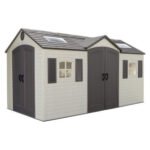 Lifetime 15x8 Plastic Storage Shed with Double Doors
