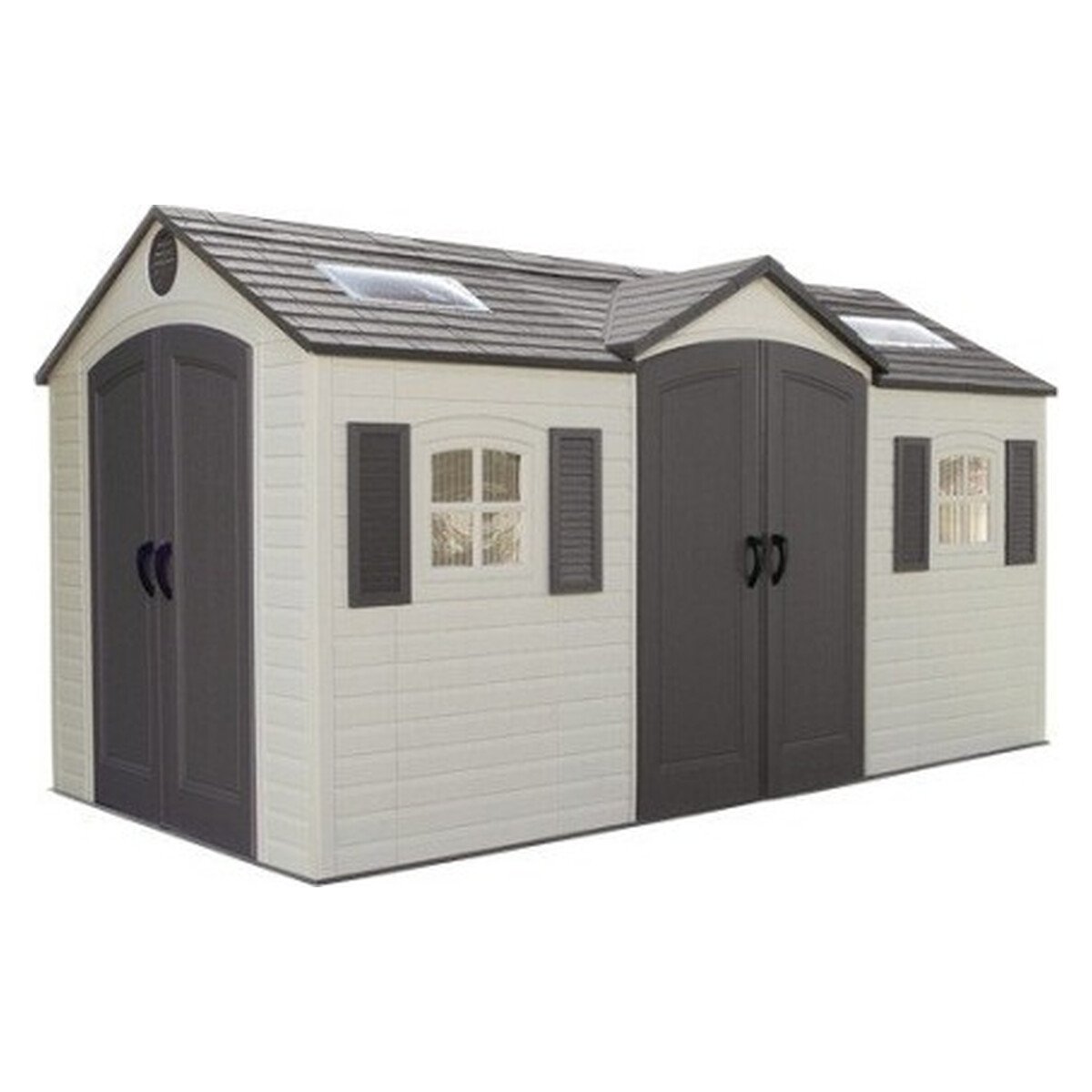 Lifetime 15x8 Plastic Storage Shed with Double Doors