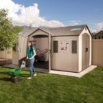 Lifetime 15x8 Plastic Storage Shed with Double Doors