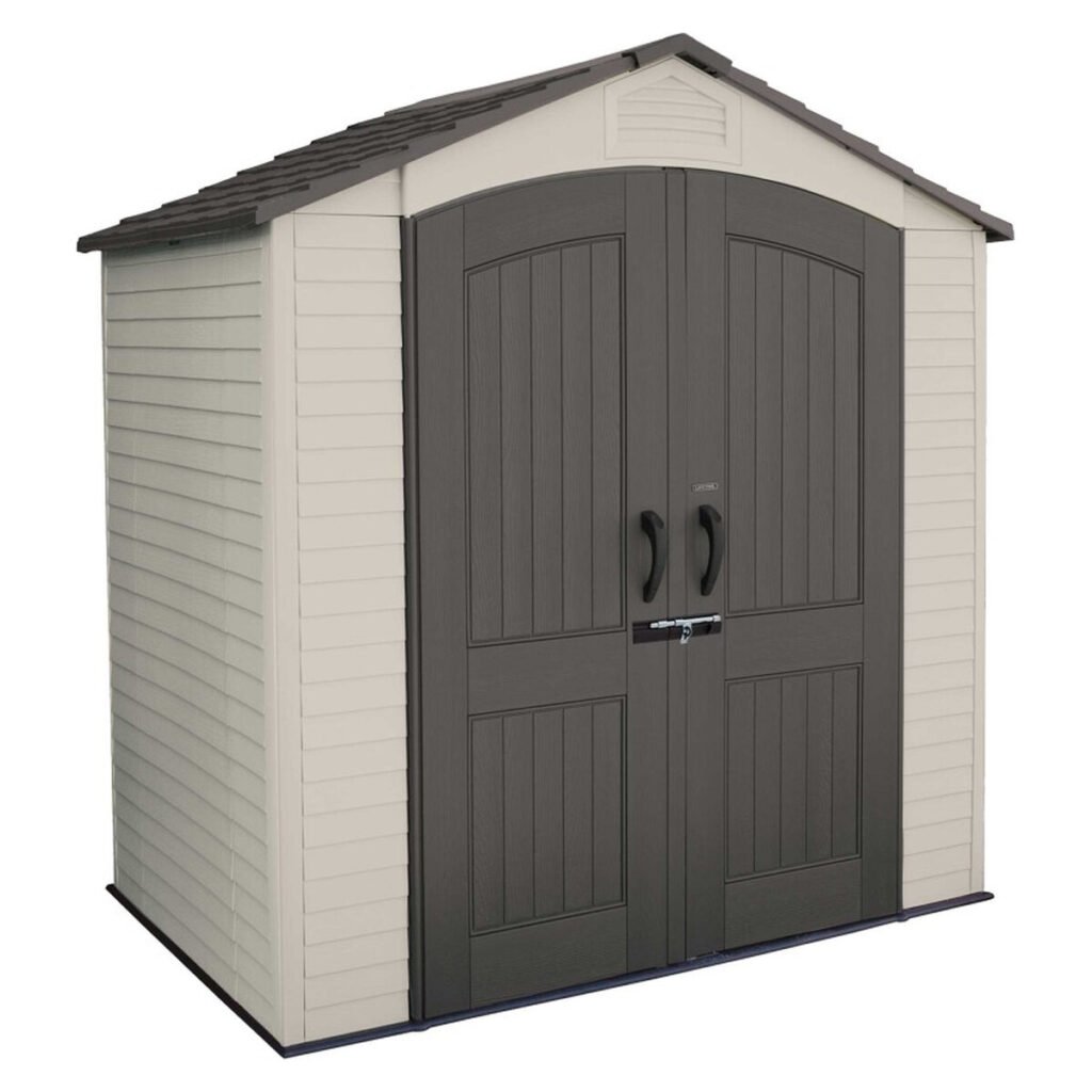 Lifetime 7x4.5 Plastic Outdoor Shed with Floor
