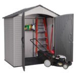 Lifetime 7x4.5 Plastic Outdoor Shed with Floor