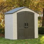 Lifetime 7x4.5 Plastic Outdoor Shed with Floor