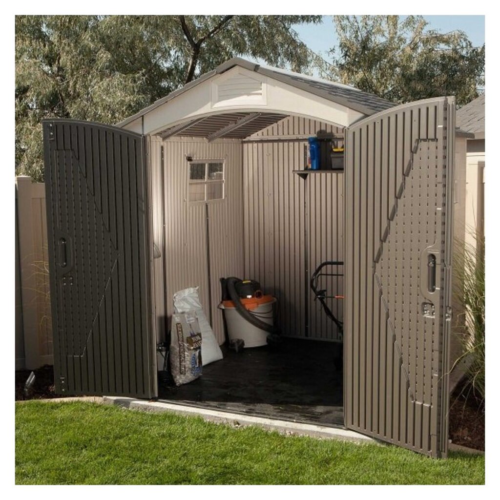 Lifetime 7x7 Plastic Storage Shed - 2 Windows