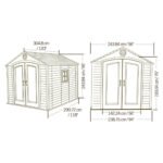 Lifetime 8x10 Outdoor Storage Shed with Ridge Skylight