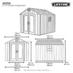 Lifetime 8x10 Rough Cut Backyard Storage Shed with Floor