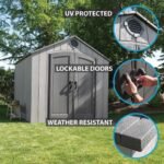 Lifetime 8x10 Rough Cut Backyard Storage Shed with Floor