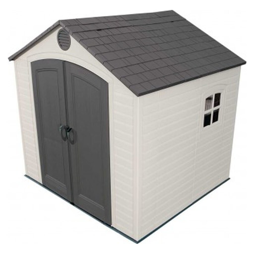 Lifetime 8x7.5 Plastic Outdoor Storage Shed with Floor