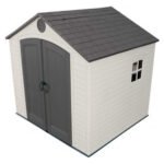 Lifetime 8x7.5 Plastic Outdoor Storage Shed with Floor