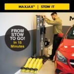 MaxJax M7K Standard Portable 2-Post Car Lift Package - 7,000 lb. Capacity