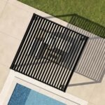 Mirador 111DA 13' x 13' Louvered Pergola - Charcoal