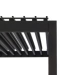 Mirador 111DA 13' x 13' Louvered Pergola - Charcoal