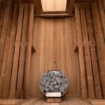 Redwood Outdoors 6 Person Barrel Outdoor Sauna with Porch