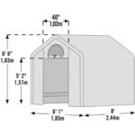 ShelterLogic GrowIt 8 ft. x 6 ft. Peak Style Greenhouse