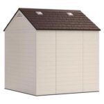 Suncast Cloverdale 7 ft. x 7 ft. Resin Horizontal Peak Storage Shed with Floor Kit