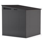 Suncast Modernist 7 ft. x 7 ft. Resin Vertical Pent Storage Shed with Floor Kit