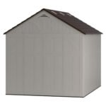 Suncast Tremont 8 ft. x 10 ft. Resin Vertical Peak Storage Shed with Floor Kit