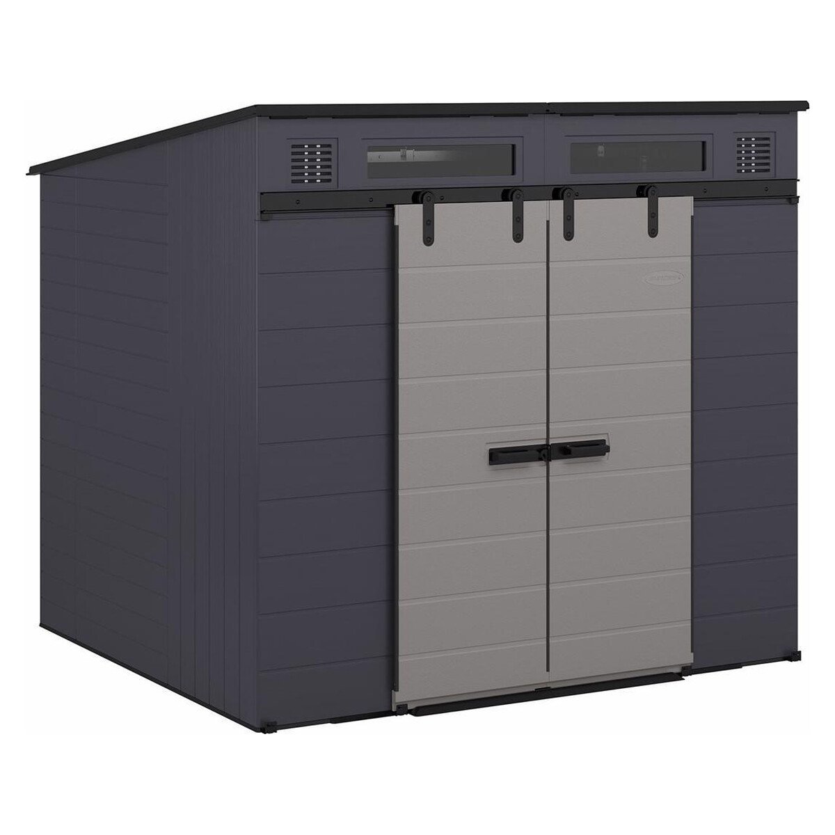 Suncast 8 ft. x 7 ft. Resin Standard Storage Shed with Floor Kit