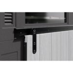 Suncast Modernist Barn Door 10 ft. x 7 ft. Resin Horizontal Barn Storage Shed with Floor Kit