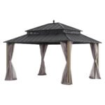 Sunjoy Kingston Elite 12x14 Cedar Hardtop Gazebo