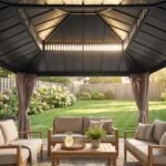 Sunjoy Kingston Elite 12x14 Cedar Hardtop Gazebo
