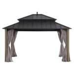 Sunjoy Kingston Elite 12x14 Cedar Hardtop Gazebo