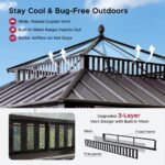 Sunjoy Kingston Horizon PC-Vent 12x12 Hardtop Gazebo - Brown