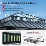 Sunjoy Kingston Horizon PC-Vent 12x14 Hardtop Gazebo - Slate Gray