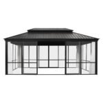 VEIKOUS 12 ft. x 20 ft. Aluminum Hardtop Solarium Sunroom