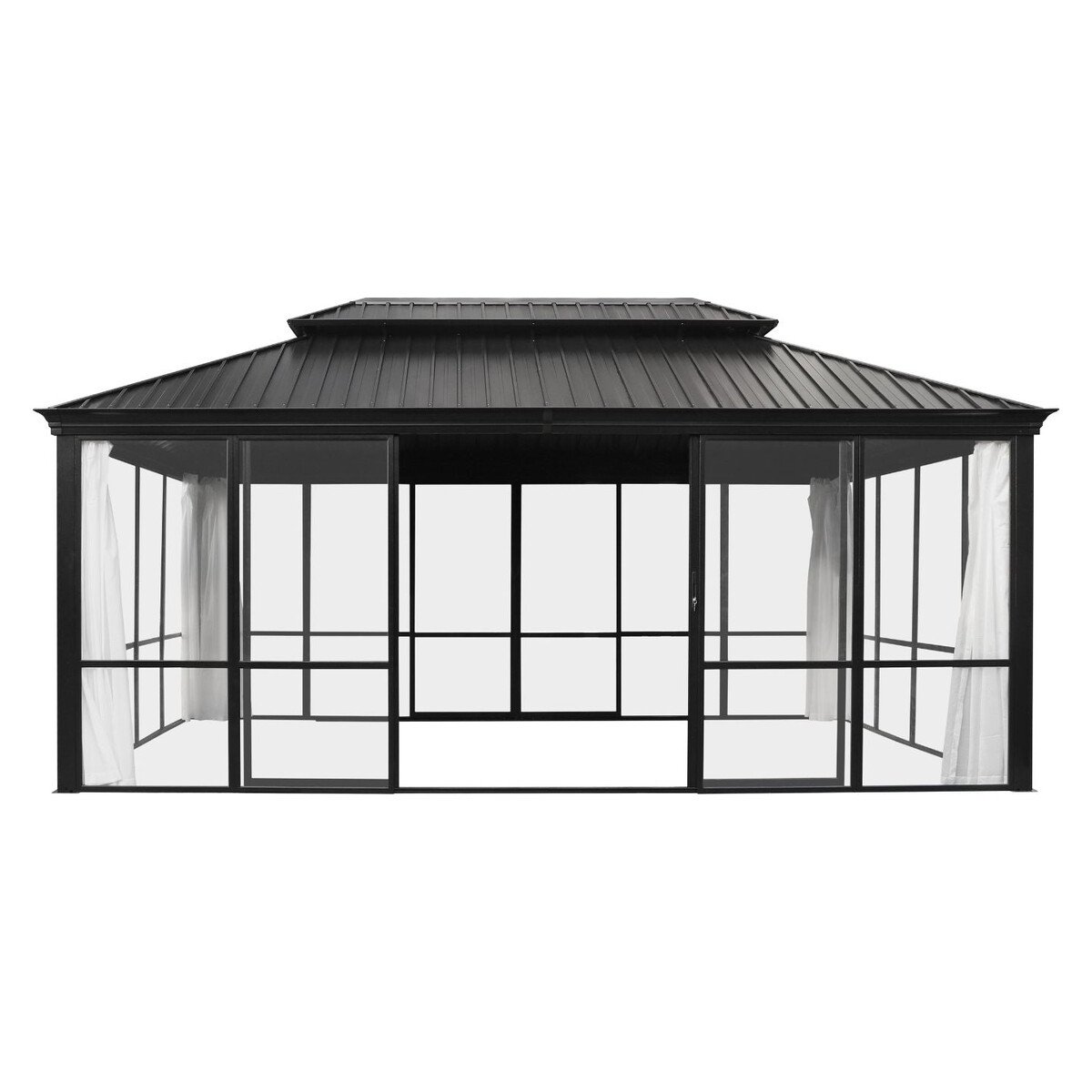 VEIKOUS 12 ft. x 20 ft. Aluminum Hardtop Solarium Sunroom