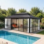 VEIKOUS 12 ft. x 20 ft. Aluminum Hardtop Solarium Sunroom