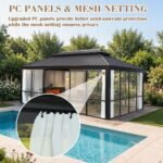VEIKOUS 12 ft. x 20 ft. Aluminum Hardtop Solarium Sunroom