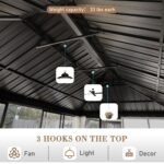 VEIKOUS 12 ft. x 20 ft. Aluminum Hardtop Solarium Sunroom