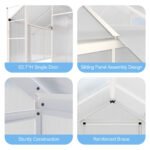 VEIKOUS 6 ft. x 10 ft. Polycarbonate Walk-In Greenhouse with Aluminum Frame