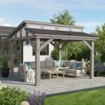 Yardistry 12.1 x 14.1 Split Roof Gazebo