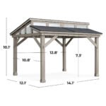 Yardistry 12.1 x 14.1 Split Roof Gazebo